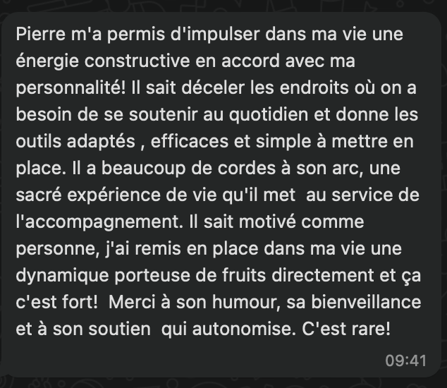 Témoignage de Alain